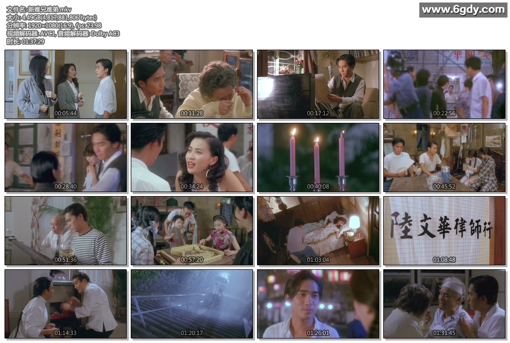 新难兄难弟：1993年国粤双语版本，高清1080p，演员梁家辉、梁朝伟、刘嘉玲、袁咏仪